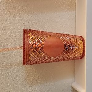 New starbucks peach jeweled tumbler